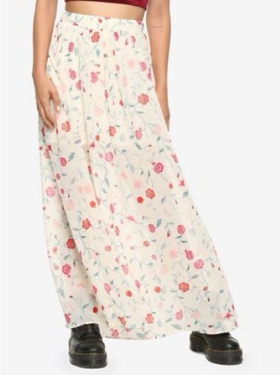 Disney Dresses & Skirts - Disney Princesses Floral Layered Maxi Skirt Size Small